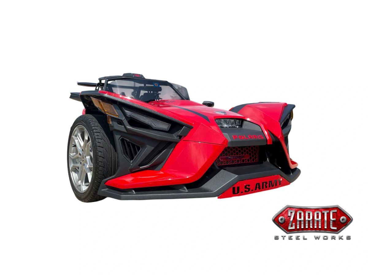 Zarate Steel Works Polaris Slingshot Front Bumper Lower Accent Trim - U.S. Armed Forces
