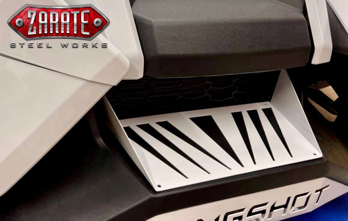 Zarate Steel Works Polaris Slingshot Front Upper Bumper Plate- Geo Design