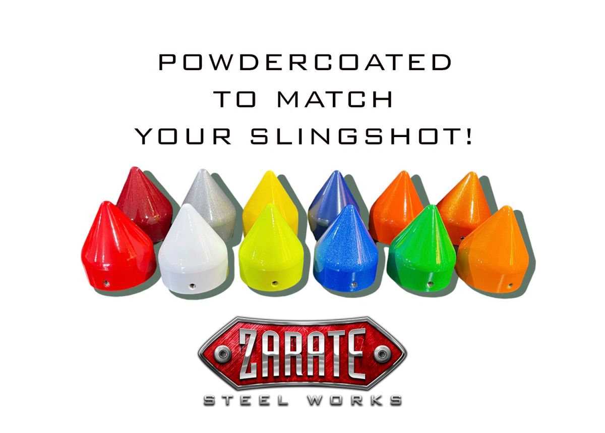 Zarate Steel Works Polaris Slingshot Billet Spike Axle Nut Cover