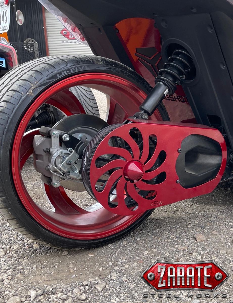 Zarate Steel Works Polaris Slingshot Billet Spike Axle Nut Cover