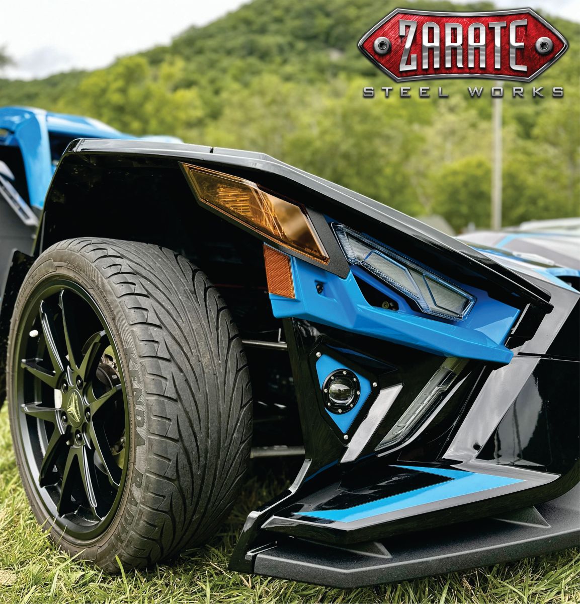Zarate Steel Works Polaris Slingshot OEM Gap Filler Accent Panel - SS logo