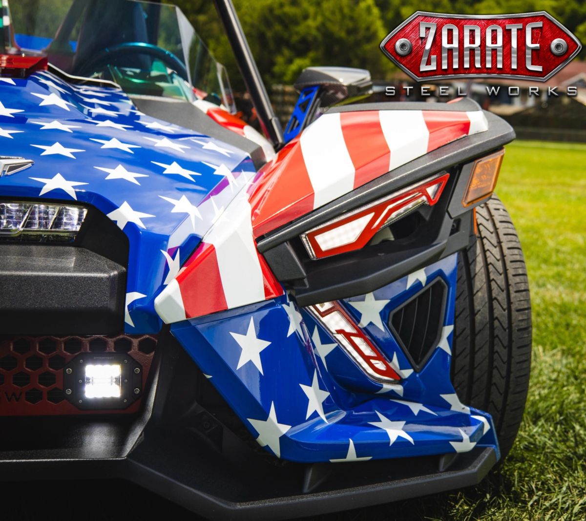 Zarate Steel Works Polaris Slingshot ZSW Headlight Bezel Trim