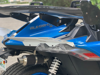TWIST DYNAMICS REAR CARBON FIBER WING KIT (INCLUDES MOUNTING BRACKETS) FOR THE POLARIS SLINGSHOT (2017-2024 | SQUARE ROLL HOOP ONLY)