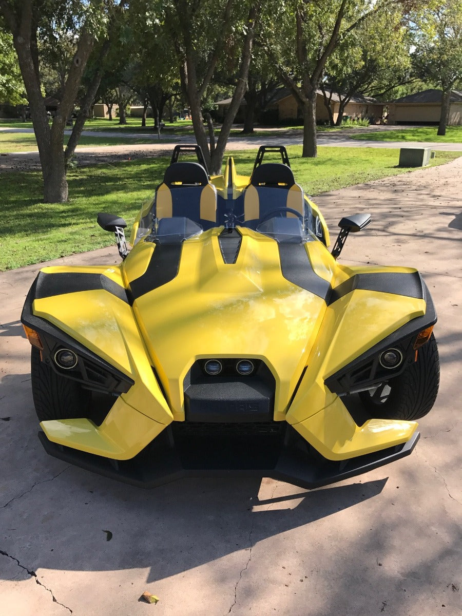 MADSTAD ENGINEERING 13" ADJUSTABLE BLADE WINDSHIELD SYSTEM FOR THE POLARIS SLINGSHOT (2015-2019)